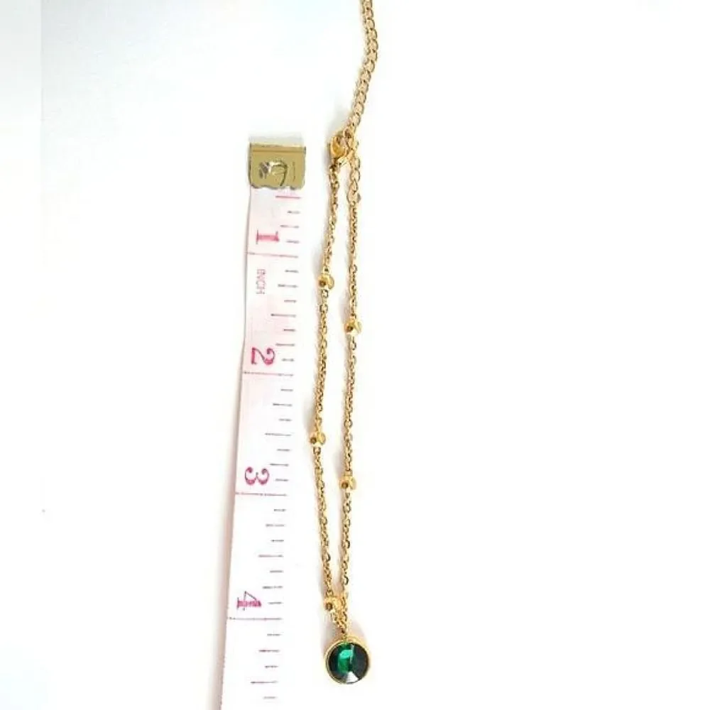 Last Chance! Green Crystal Necklace